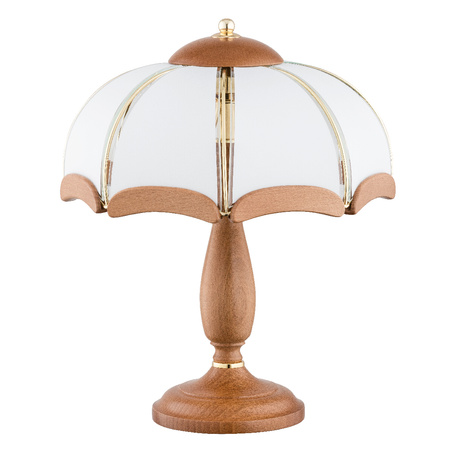 Lampka nocna sikorka drewniana 2xe14 32cm | 769