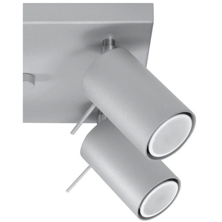 Plafon RING 4 punktowy Stal kolor szary 40W, SL.0452
