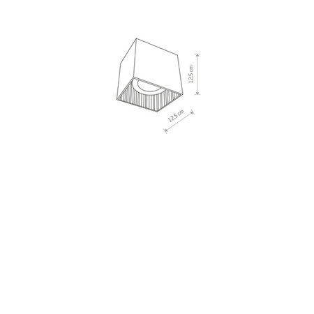 Spot sufitowy GROOVE I 12,5cm GU10 ES111 | czarny