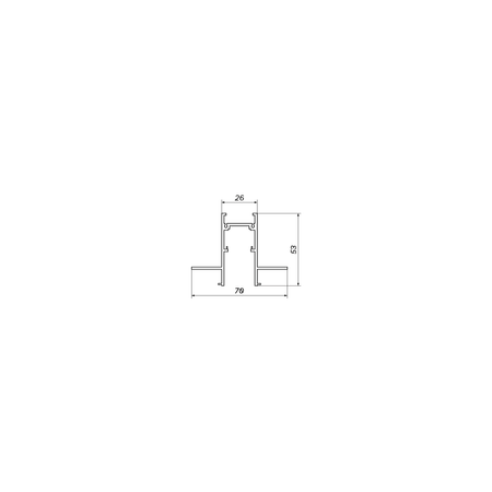 Szyna podtynkowa MultiLINE niskonapięciowa 2m | biała