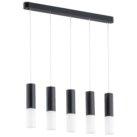 Lampa wisząca ALFA ELIOT CZARNO-BIAŁA 5xE14 6cm | 63046