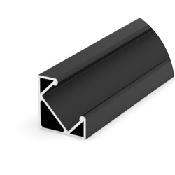 Profil LED P3-1 narożny 45° 200cm | do osłonek C1/C4/C13 | czarny