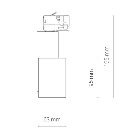 Oprawa oświetleniowa CTLS NEA LED BLACK 20W, 3000K 8755