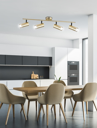 Lampa ścienna/sufitowa COLLY, 94-01740, mosiądz, 4x15W GU10