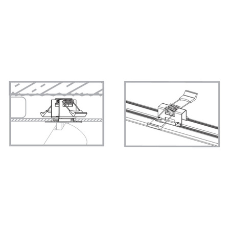 Lampa 2 punktowa podtynkowa MONO SURFACE II 10W GU10 | biały 7828