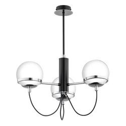 Lampa sufitowa ALFA AURON CZARNO-BIAŁA 3xE14 46cm | 28583