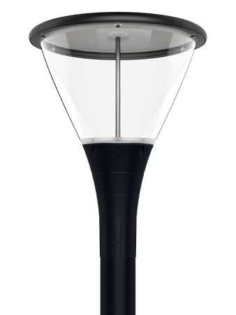 Składany maszt pod latarnię latarnia słup oświetleniowy składany 4m czarny PRIME