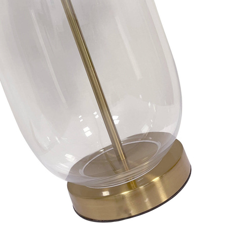 Lampa stołowa Amur 58cm E27 | biały/transparenty