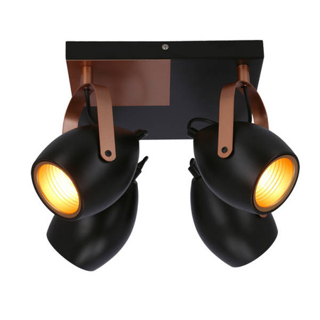 Lampa sufitowa ANICA, 98-83128, czarny/miedziany, 4x40W E14