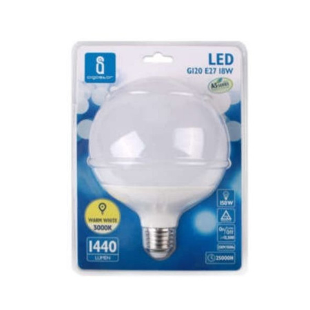 Żarówka LED E27 20W zimna 6400K kula G120