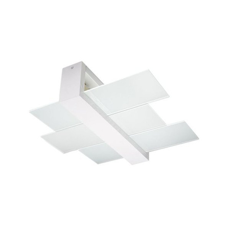 Plafon FENIKS 2 lampa sufitowa drewno białe 2x15W LED, SL.0078