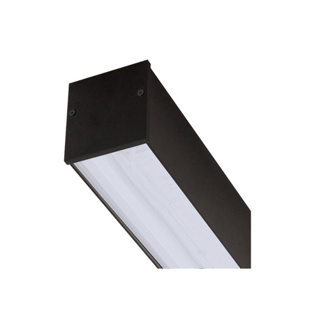 Lampa sufitowa OFFICE PRO LED 150cm 40W barwa ciepła 3000K | czarny