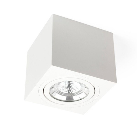 Oprawa sufitowa spot kostka SASARI SQ 10W neutralna 4000K biały szer. 12,2cm