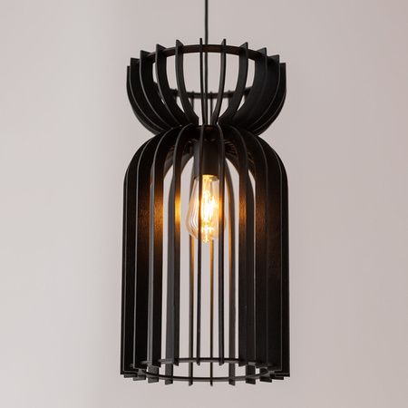 Lampa wisząca KYMI BLACK A szer. 26 cm E27| czarny