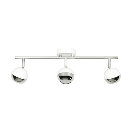 Bianca Lampa Sufitowa 3xGU10 Max.50W Chrom Metal/Biały Metal 2502328