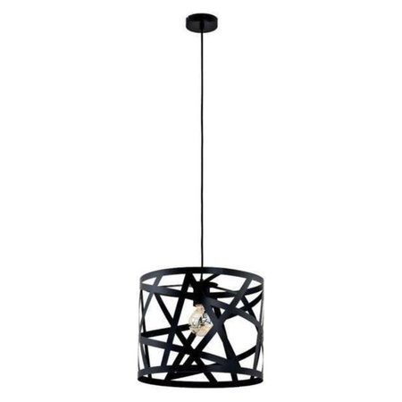 Ozdobna lampa wisząca AGAPA E27 wys. 110cm | czarny