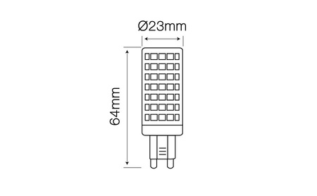 Żarówka Led G9 12W ciepła 2700K