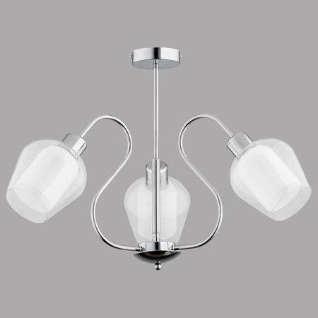 Lampa sufitowa nowoczesna TESSA CHROME III śr. 55cm