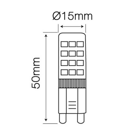 Żarówka Led G9 4W zimna 6000K 