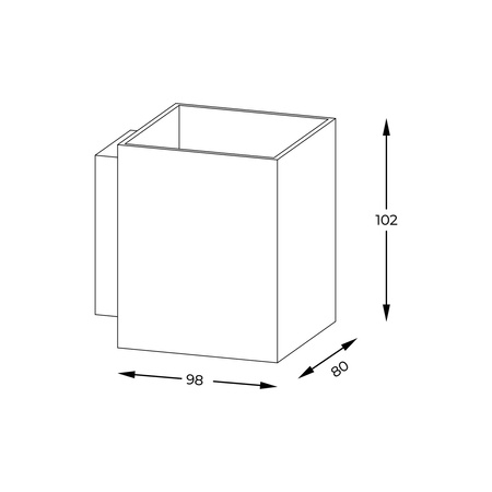 91062-N SOLA WL SQUARE  KINKIET BIAŁY/WHITE