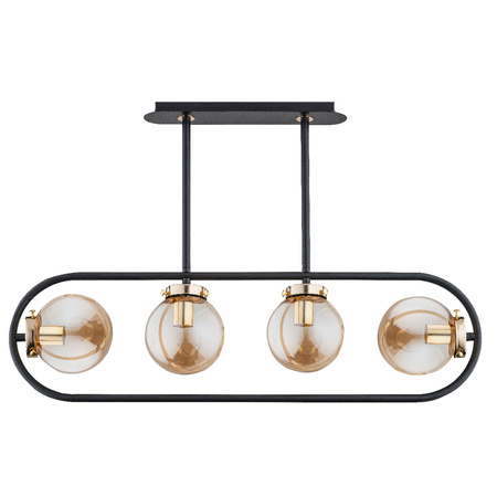 Lampa sufitowa ALFA SARAN CZARNA 4xE14 15cm | 62148