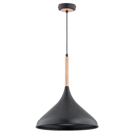 Lampa wisząca ALFA GASOLINA CZARNA 1xE27 35cm | 60642