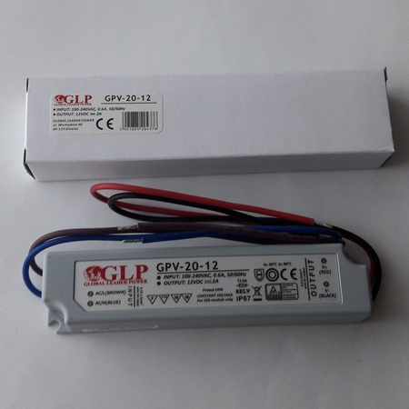 Zasilacz IP67 LED GLP GPV-20-24 24V