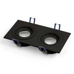 Oprawa wpuszczana oczko sufitowe CROSTI MODI SQ DUE czarny szer. 17,6x9,2cm
