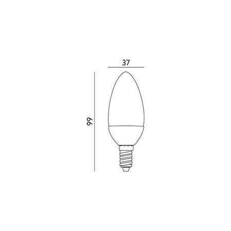 Żarówka LED E14 4,5W neutralna 4000K świeczka