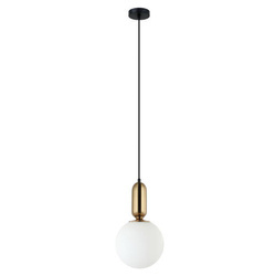 Lampa wisząca ALDEVA śr. 20cm E27 | brąz antyczny