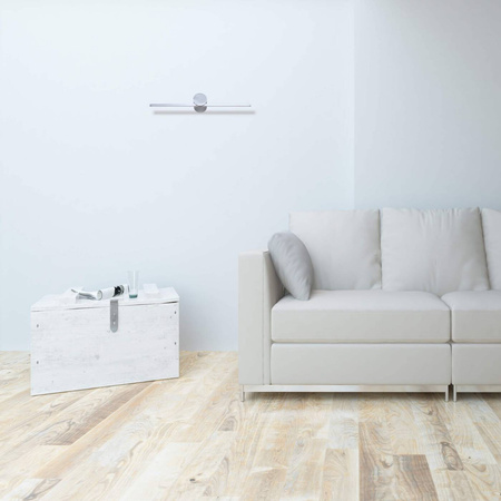 Kinkiet Modern Slim M, chrom, 6W LED, barwa ciepła 3000K, IP44