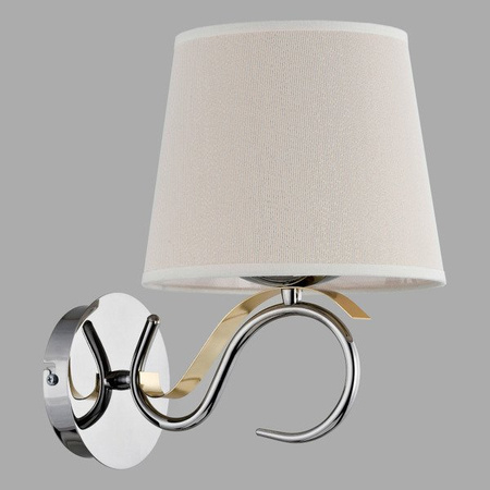 Nowoczesna lampa ścienna SANDRA I chrom śr. 26cm