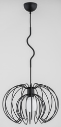 Lampa wisząca ALFA KIWI CZARNA 1xE27 36cm | 60602