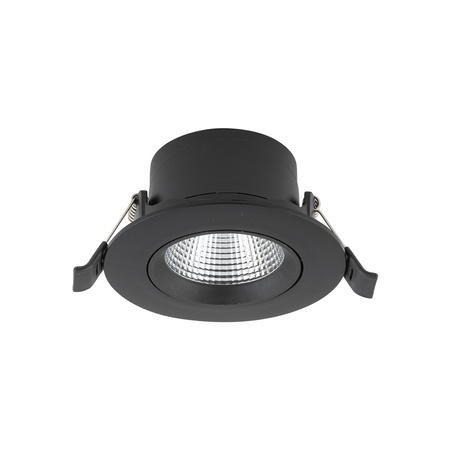 Lampa podtynkowa EGINA LED szer. 11cm 10W barwa ciepła 3000K | czarny 10553