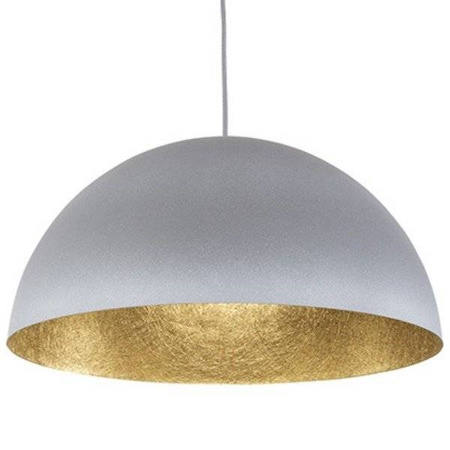 Lampa wisząca SFERA szaro - złota 35cm