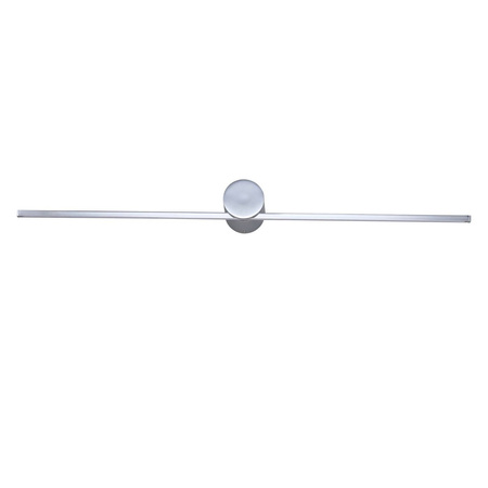 Kinkiet Modern Slim L, chrom, 8W LED, barwa ciepła 3000K, IP44