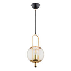 Lampa wisząca ALFA LERANS ZŁOTA 1xE27 20cm | 60895