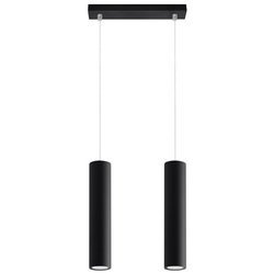 Lampa Wisząca LAGOS 2 stal Czarny, GU10, 2 x 40W, SL.0328