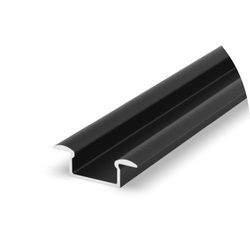 Profil LED P6-1 wpuszczany 200cm szer. 13mm | do osłonek C1/C4 | czarny