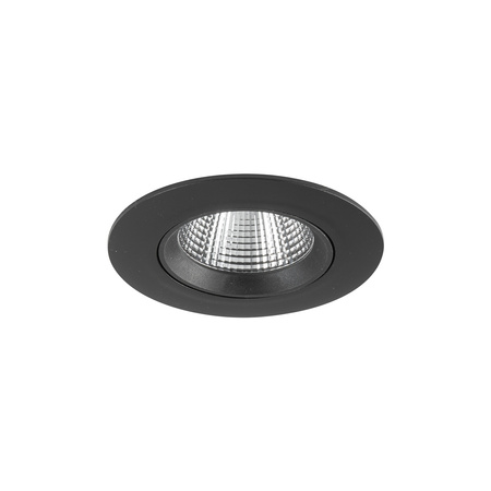 Lampa podtynkowa EGINA LED szer. 11cm 10W barwa ciepła 3000K | czarny 10553