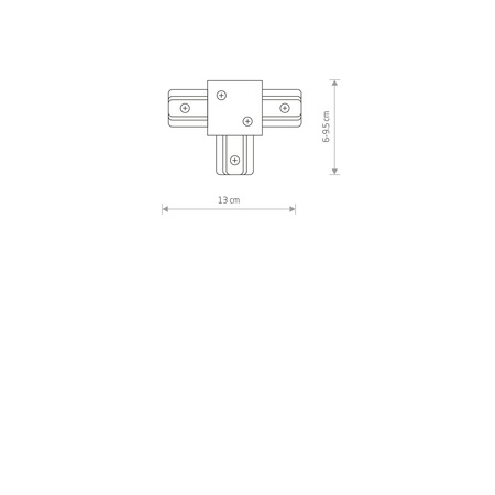 Łącznik PROFILE RECESSED T CONNECTOR biały