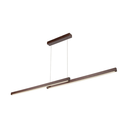 SMAL podwójna lampa wisząca LED zintegrowany 2660lm 3000K 28,5W drewno bukowe orzech ściemniaczem dotykowy 1529676