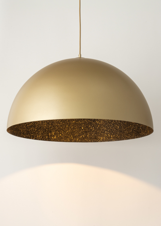 Lampa wisząca do salonu SFERA śr. 30cm E27 60W | złoty czarny