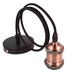 Lampa  zwieszana 1xE27 aluminium - antyczna miedź