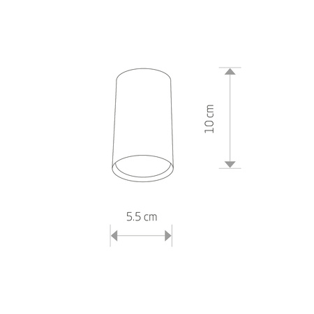 Tuba EYE BLACK S SUFITOWY 9,5cm czarny 6836