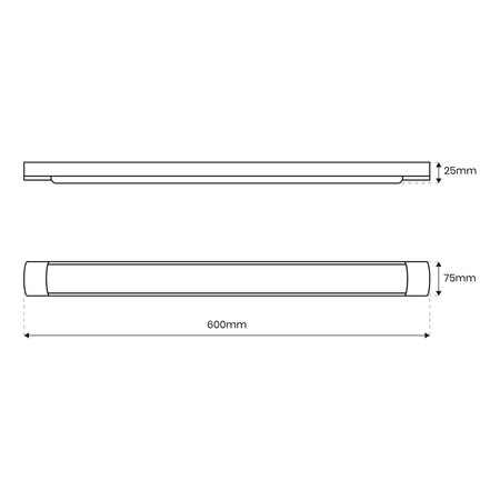 Listwa LED Batten 18W 60cm 4000K