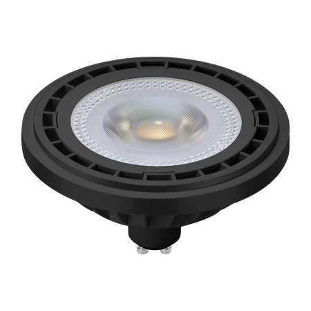 Żarówka GU10 AR111, 12W LED, barwa neutralna 4000K I Czarna I AR8045