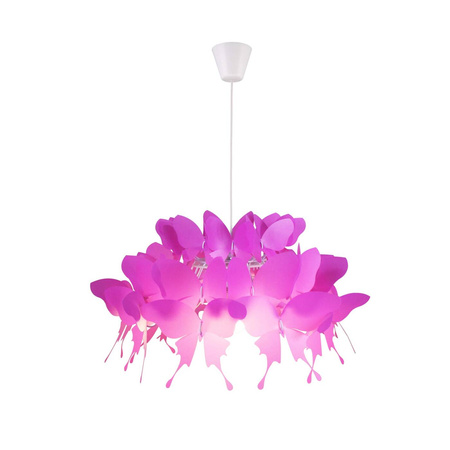 Lampa FARFALLA różowa 50cm