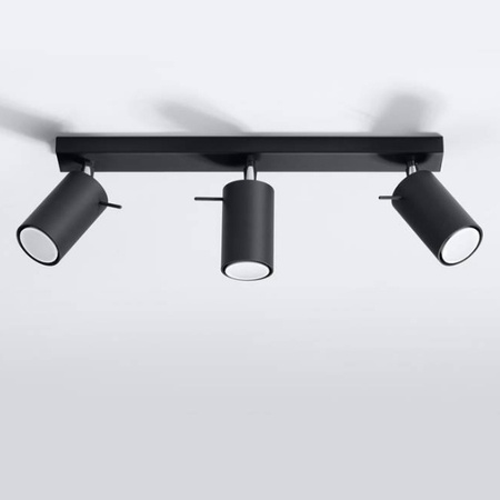 Plafon RING 3  punktowy Stal kolor czarny 12W LED, SL.0093