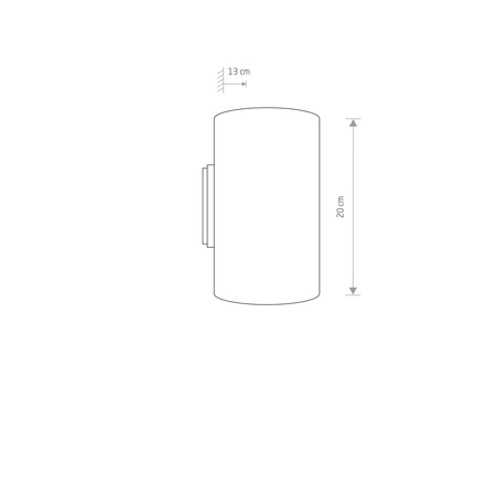 Kinkiet TUBE Graphite 9318